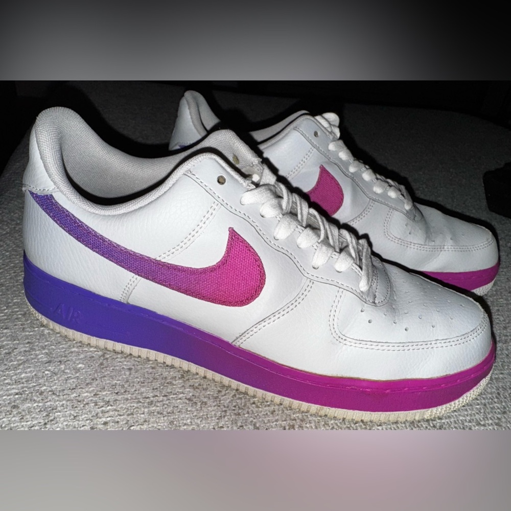Nike Air Force 1 Low - Gradient Vast Grey Hyper Grape Active Fuchsia - 10.5